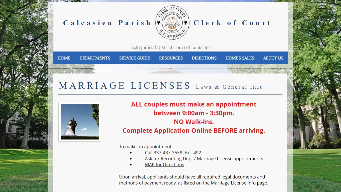 Rec1 - Marriage Licenses | Calclerk